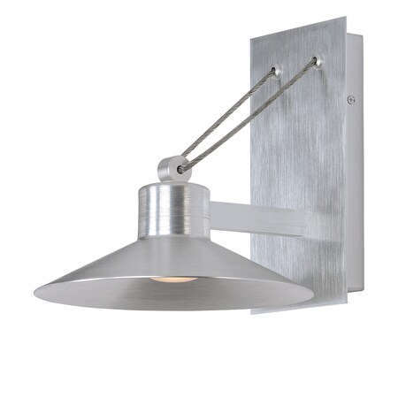 Maxim Lighting Civic 1-Light 7.75" Wide Brushed Aluminum Outdoor Wall Sconce 54361FTAL